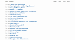 Desktop Screenshot of mikeperham.com