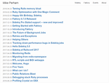 Tablet Screenshot of mikeperham.com